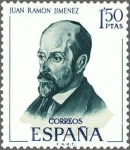 Stamps Spain -  ESPAÑA 1970 1992 Sello Nuevo Literatos Españoles Juan Ramon Jimenez