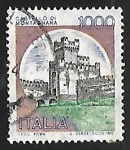 Stamps Italy -  Castillo - Montagnana