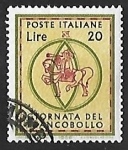 Sellos de Europa - Italia -  Postiglione and horse