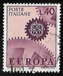 Stamps Italy -  Europa - Engranajes de Ruedas 