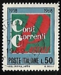 Sellos de Europa - Italia -  50º aniversario del servicio postal