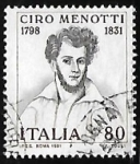 Sellos de Europa - Italia -  Ciro Menotti
