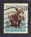 Sellos del Mundo : Africa : Sud�frica : Rinoceronte