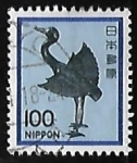 Stamps Japan -  Silver Crane