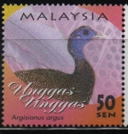 Sellos de Asia - Malasia -  AVES.  ARGISIAMUS  ARGUS.