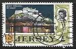 Stamps United Kingdom -  Monte Orgueil Castillo de noche