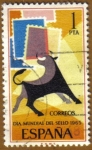 Stamps Spain -  Dia Mundial Sello - Toro