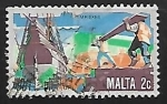 Sellos de Europa - Malta -  Historia de la industria de Malta