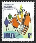 Stamps : Europe : Malta :  Familia simbolica