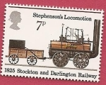 Stamps : Europe : United_Kingdom :  Locomotora Stephenson