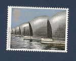 Stamps United Kingdom -  Obras de Ingenieria - EUROPA - Barreras contra las crecidas del río Támesis