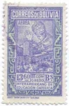 Stamps America - Bolivia -  Conmemoracion del III Congreso Interamericano de educacion Catolica