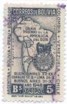 Stamps Bolivia -  conmemoracion de la carrera automovilistica Internacional Buenos Aires - Caracas