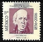 Sellos de America - M�xico -  Sobre De 1er Dia Centenario Del Sello Postal 1856 1956