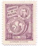 Sellos de America - Bolivia -  Conmemoracion del 75 aniversario de la Union Postal Universal
