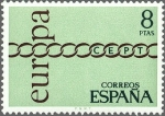 Stamps Spain -  ESPAÑA 1971 2032 Sello Nuevo Europa CEPT