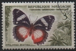 Stamps Madagascar -  MARIPOSAS.  HYPOLIMNAS  DEXITHEA.