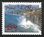 Stamps New Zealand -  Tongaporutu Cliffs