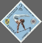 Stamps Spain -  ESPAÑA 1971 2035 Sello Nuevo IX Campeónato Europeo de Gimnasia Masculina Caballo con aros