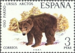 Stamps Spain -  ESPAÑA 1971 2038 Sello Nuevo Fauna Hispanica Oso Pardo Ursus Arctos