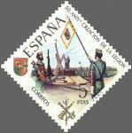 Stamps Spain -  ESPAÑA 1971 2045 Sello Nuevo L Aniversario de la Legión Tercio Alejandro Farnesio