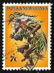 Sellos del Mundo : Oceania : Papua_New_Guinea : Danza Nativa