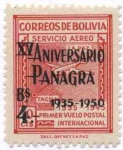 Stamps Bolivia -  Sello sobrecargados