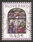 Stamps : Europe : Slovakia :  Cristo en la cruz