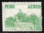 Stamps : America : Peru :  Monumento al agricultor indigena