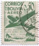 Stamps Bolivia -  Conmemoracion del XXV aniversario del Lloyd Aereo Boliviano
