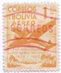 Sellos de America - Bolivia -  Conmemoracion del XXV aniversario del Lloyd Aereo Boliviano