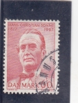 Sellos de Europa - Dinamarca -  HANS CHRISTIAN SONNE-MINISTRO