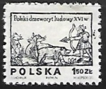 Sellos de Europa - Polonia -  Cazador con arco y flecha