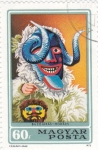 Sellos de Europa - Hungra -  MASCARA