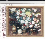 Stamps Hungary -  PINTURA-FLORES