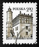Stamps Poland -  Sandomir Town Hall