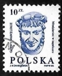 Stamps Poland -  Escultura - hombre con sombrero