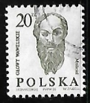 Stamps Poland -  Thinker - escultura