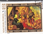 Stamps Hungary -  PINTURA-ADORACIÓN