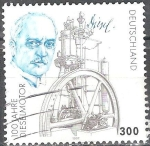 Sellos de Europa - Alemania -  100 años de motor diesel( Rudolf Diesel (1858-1913) fue el inventor del motor diesel). 
