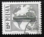 Stamps Poland -  Barco y globo terrestre