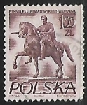 Stamps Poland -  Estatua de Prince Jozef Poniatowski