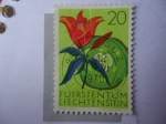 Sellos del Mundo : Europa : Liechtenstein : Flora.