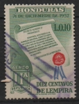 Stamps Honduras -  CONSTITUCION  DE  LA  REPUBLICA