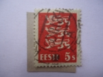 Stamps Estonia -  Leones de la Bandera.