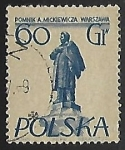 Stamps Poland -  Adam Mickiewicz