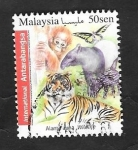 Sellos del Mundo : Asia : Malaysia : Fauna animal, diversos animales