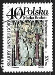 Stamps Poland -  Virgin Mary embroidery