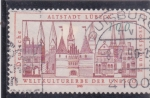 Stamps Germany -  PANORÁMICA DE ALTSTADT LUBECK
