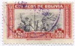 Stamps Bolivia -  Conmemoracion del IV Centenario de la Fundacion de La Paz